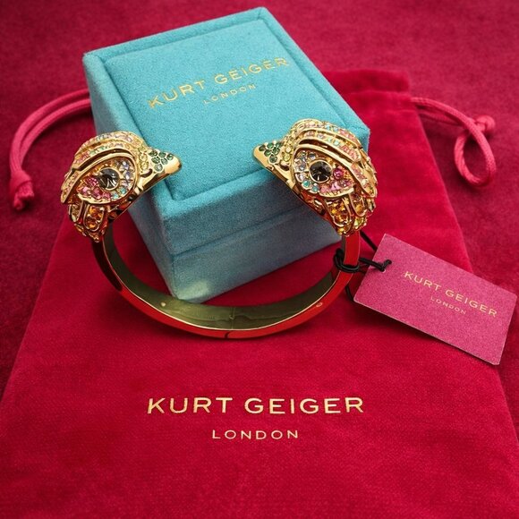 Kurt Geiger London Eagle Bangle Bracelet – Crystal Statement Bracelet - Picture 3 of 12